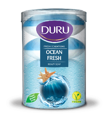 Туалетне мило DURU Fresh Sensations Ocean Breeze Soap Океанський бриз, 4*100 г